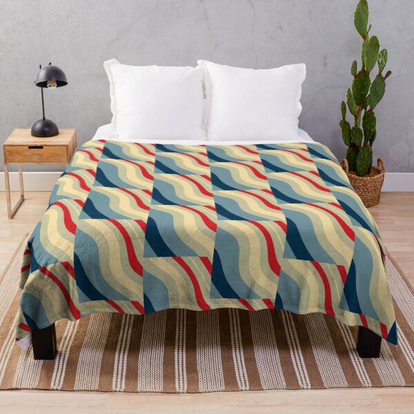 Item preview, Multicolored retro stripes checkerboard 60 designed and sold by Joie-et-Poesie.