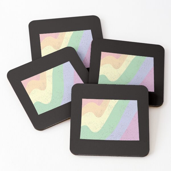 Item preview, Wyoming State LGBT Pride pastel Rainbow Outline stripes designed and sold by twicetrader.