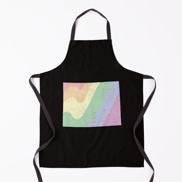 Item preview, Wyoming State LGBT Pride pastel Rainbow Outline stripes designed and sold by twicetrader.
