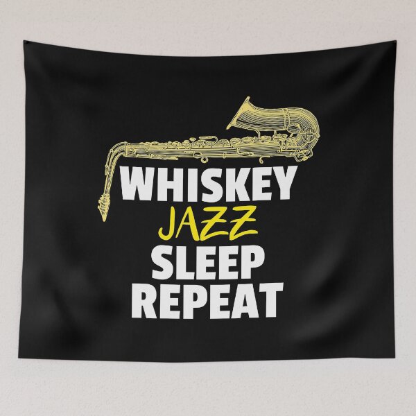Item preview, Whiskey jazz sleep repeat designed and sold by ds-4.