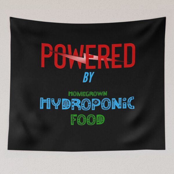 Item preview, Powered By Homegrown Hydroponic Food - Red Bolt designed and sold by PacificStreams.