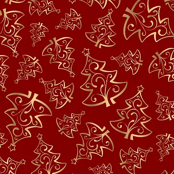 Artwork thumbnail, Golden Christmas Tree by ReesDesigns