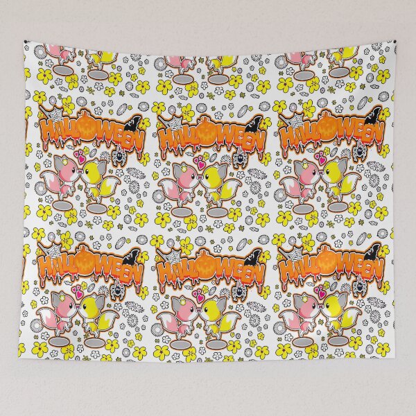 Item preview, Halloween Beautiful Anthropomorphized Animals with Flowers designed and sold by Shekevara.