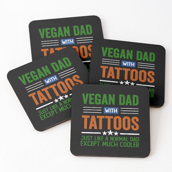 Item preview, VEGAN DAD WITH TATTOOS designed and sold by noahs-shop.