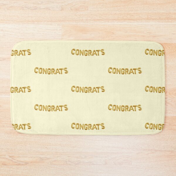 Item preview, Congrats gold balloons designed and sold by morgananjos.