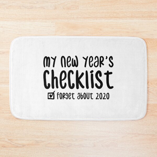 Item preview, New Year's Checklist 'Forget About 2020' - Funny New Years T-Shirt/Sticker designed and sold by Seth's Tees.