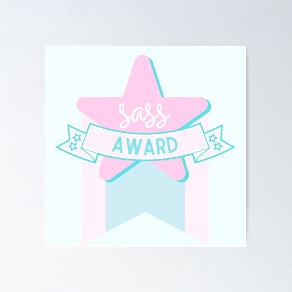 Item preview, sass badge star award designed and sold by STUDIOmilk.