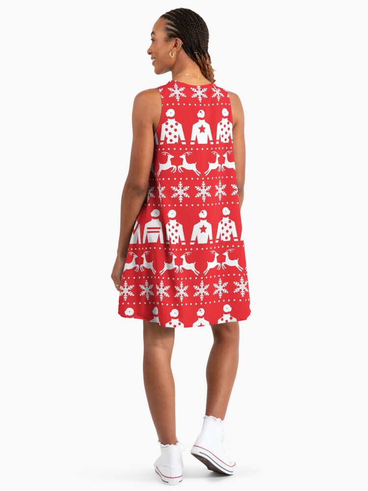 white christmas dresses Women's Mrs Claus Dress Novelty Knitted Christmas Jumper Skater Dress –  Tokyo Laundry