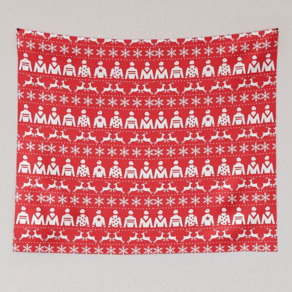 Item preview, Christmas Jockey Silks Fun Red and White Jumper Design designed and sold by CreativeTwins.