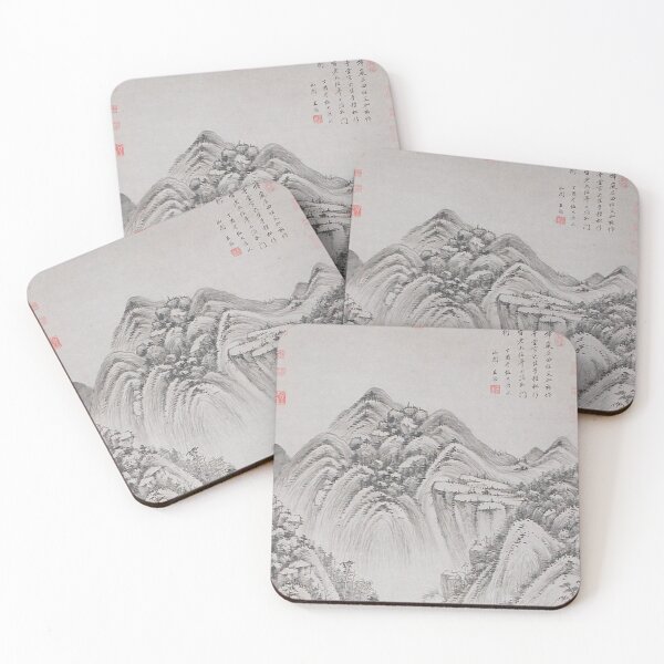 Item preview, Landscape in the style of Huang Gongwang designed and sold by Kayla Benson.