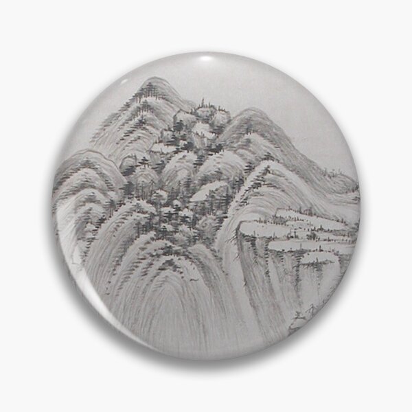 Item preview, Landscape in the style of Huang Gongwang designed and sold by Kayla Benson.