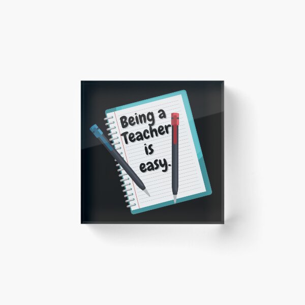 Item preview,  Being A Teacher Is Easy designed and sold by Vibing-Right.