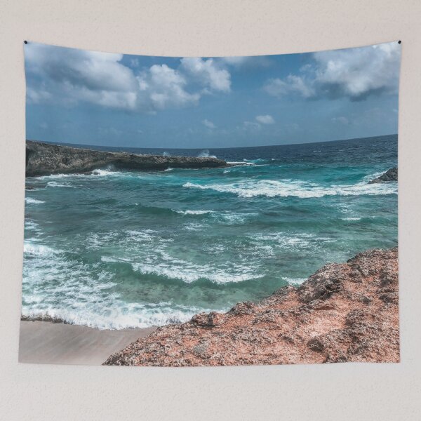 Item preview, Aruba Cliff Ocean Photograph designed and sold by emtursch12.