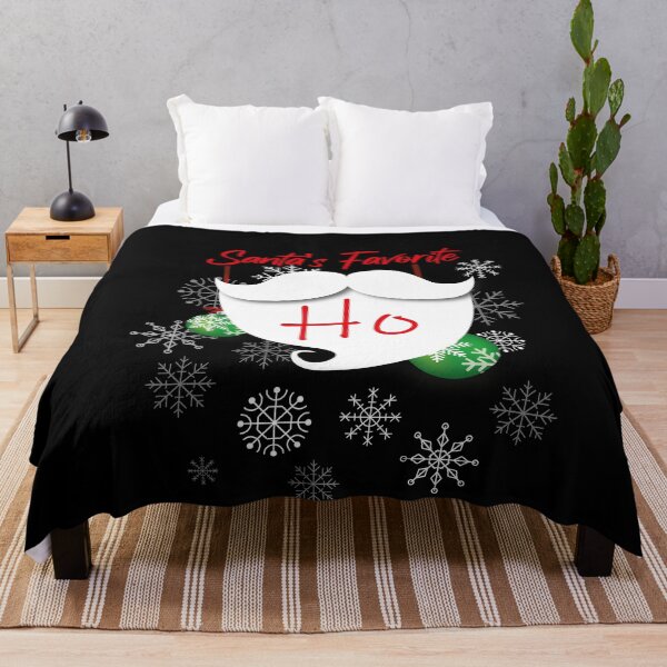 Item preview, Santa's Favorite Ho - Funny Christmas Saying with Snowflakes and Beard designed and sold by MerchSpot.