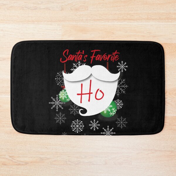 Item preview, Santa's Favorite Ho - Funny Christmas Saying with Snowflakes and Beard  designed and sold by MerchSpot.