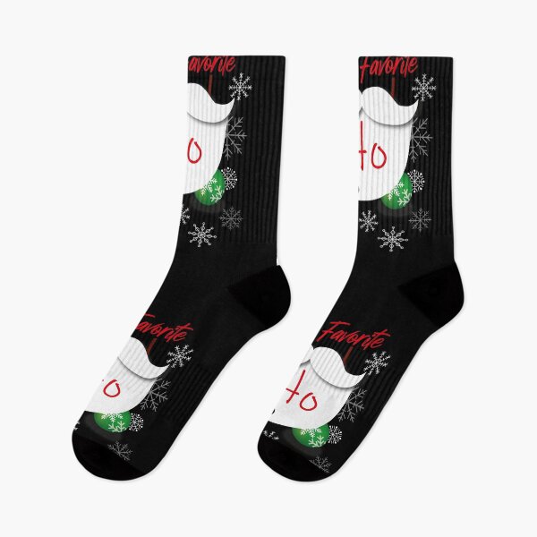 Item preview, Santa's Favorite Ho - Funny Christmas Saying with Snowflakes and Beard  designed and sold by MerchSpot.