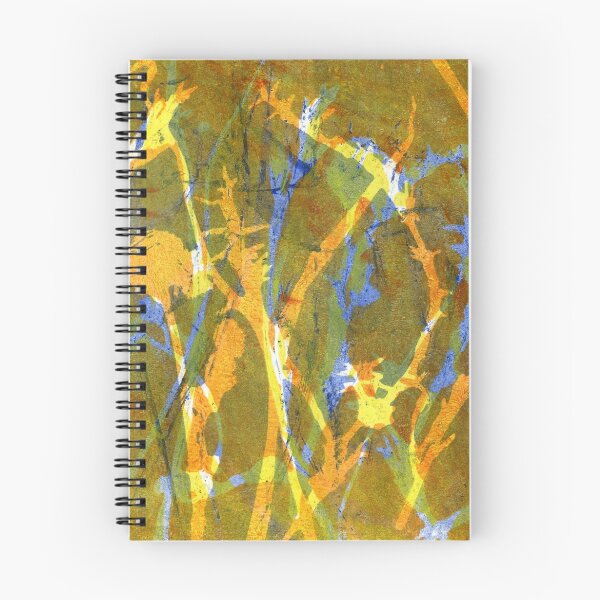 Item preview, Native Grasslands 3C Restoring Biodiversity 3 of 3 Acrylic Monoprint designed and sold by Heatherian.