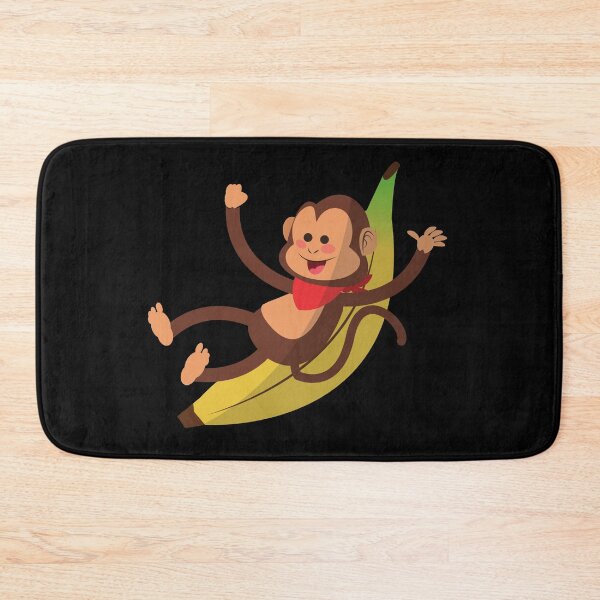 Item preview, Cute animated playing monkey with banana designed and sold by Apoorv Choudhary.