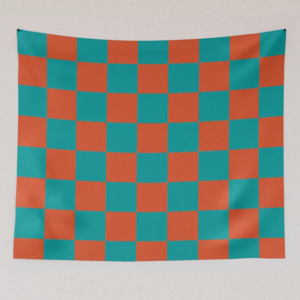 Item preview, A Blue and Orange Checkered Design designed and sold by The Merch.