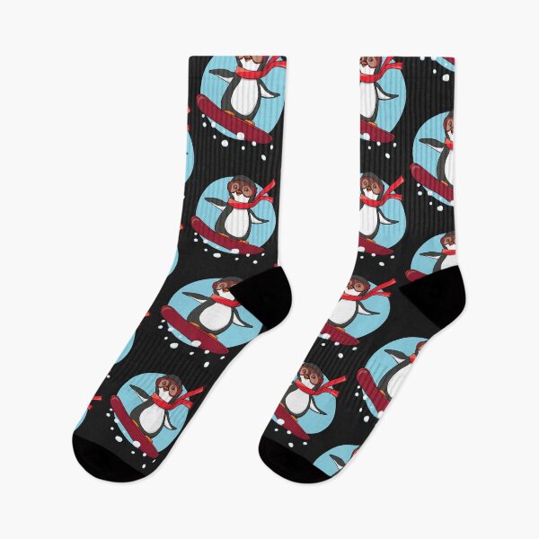 Item preview, Snowboarding Penguin - Born to Snowboard designed and sold by TheInkElephant.