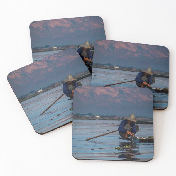Item preview, Fisherman With Typical Boat In The Inle Lake designed and sold by davidgan8621.