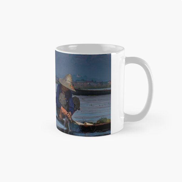 Item preview, Fisherman With Typical Boat In The Inle Lake designed and sold by davidgan8621.