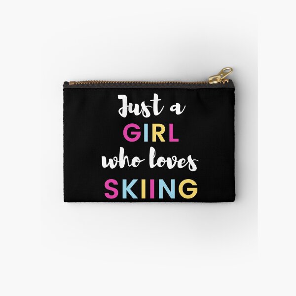 Item preview, Just a girl who loves skiing designed and sold by TheGreenGoat.