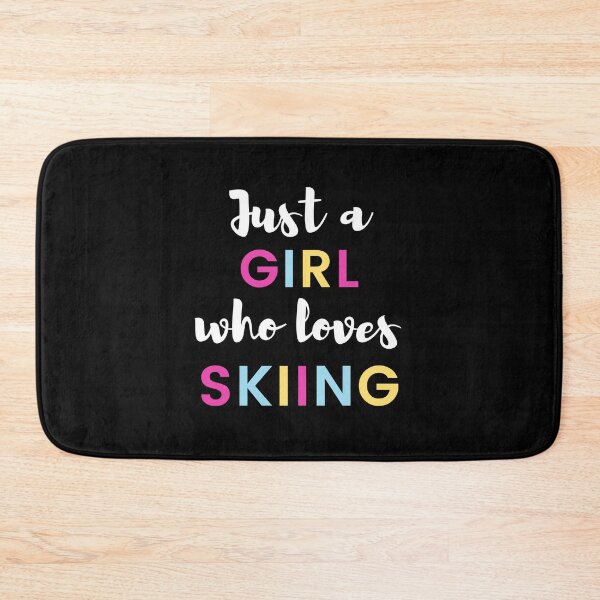 Item preview, Just a girl who loves skiing designed and sold by TheGreenGoat.