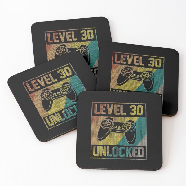 Item preview, 30th Birthday Gift Level 30 Unlocked designed and sold by ElBeDesigns.