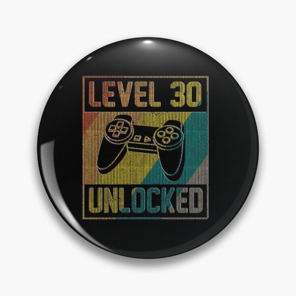 Artikelvorschau, 30 Geburtstag Geschenk Level 30 Unlocked entworfen und verkauft von ElBeDesigns.