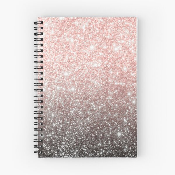 Item preview, Modern rose gold ombre black glitter pattern designed and sold by Dear-Ashlin.