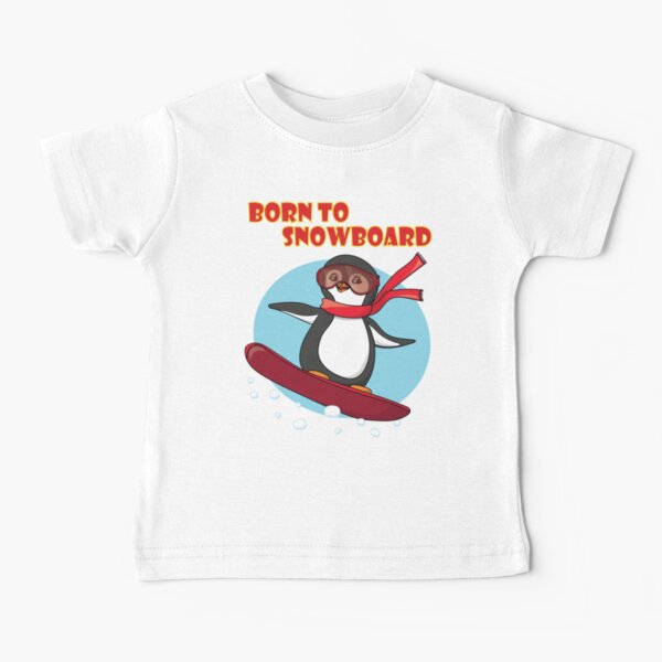 Item preview, Snowboarding Penguin - Born to Snowboard designed and sold by TheInkElephant.