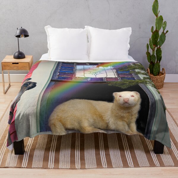 Item preview, Summertime Rainbow Ferret. Spring Ferrets art design designed and sold by BarbaraGlebska.