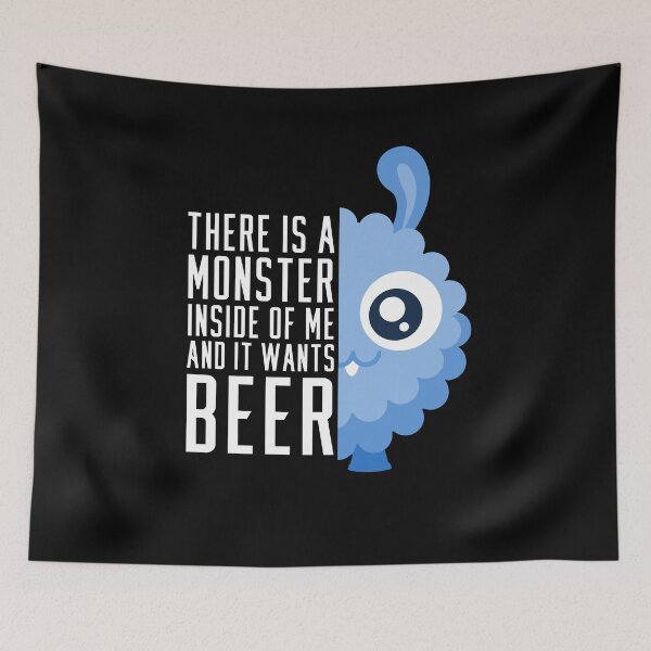 Item preview, Cute Beer Monster designed and sold by ArticaDesign.