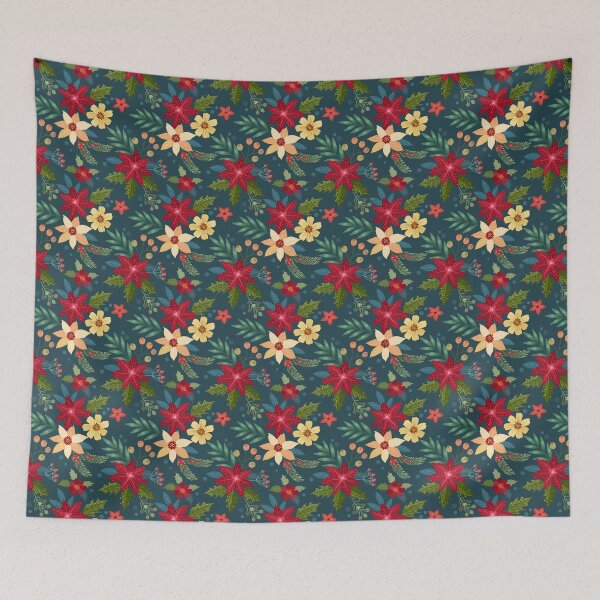 Item preview, Christmas Flowers Seamless designed and sold by EstiloSoul.