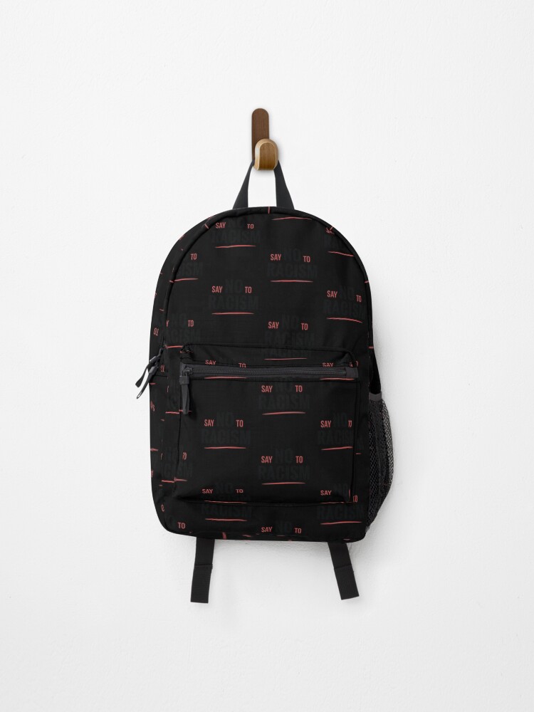 Thumbnail 1 of 3, Backpack, Say No To Racism designed and sold by DavinciStore21.
