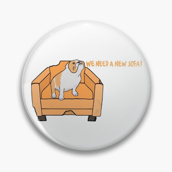 Item preview, Bulldog and his sofa designed and sold by OkeyDoggie.