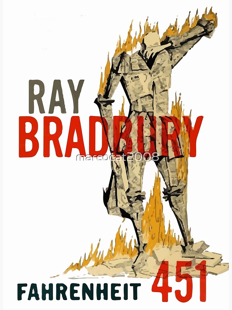 "Fahrenheit 451 first edition" Poster for Sale by marcocat2008 Redbubble