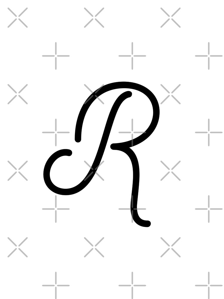 Aperçu 5 sur 5. Robe trapèze avec l'œuvre Cursive R créée et vendue par Jose234.