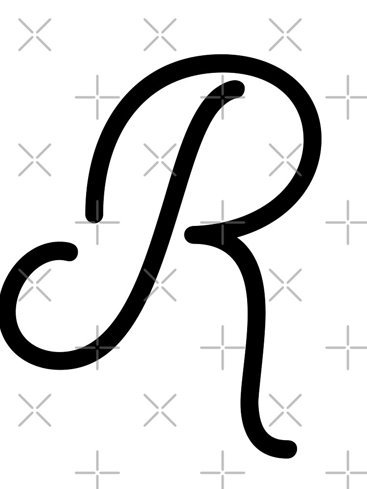 Thumbnail 3 of 3, Scarf, Cursive R designed and sold by Jose234.