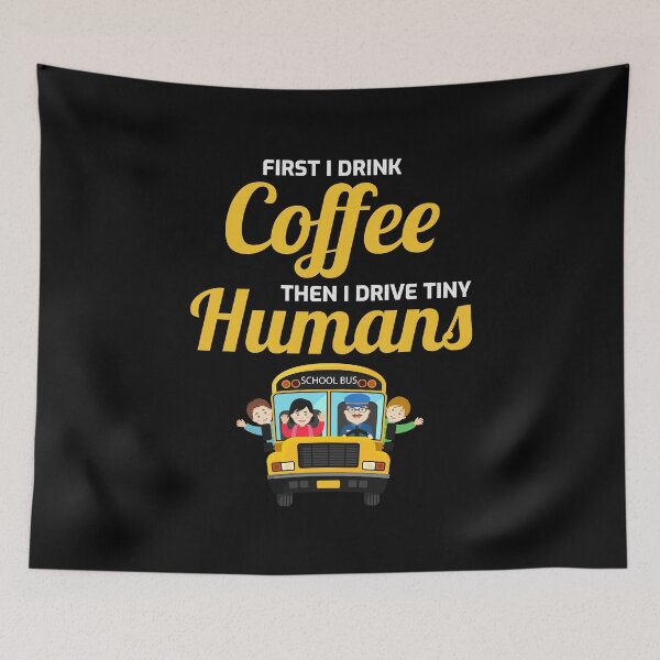 Item preview, Coffee Lovers School Bus Driver Funny Gift designed and sold by TastefulTees.