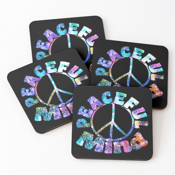 Item preview, Peaceful Mind (Funky Groovy 70's Look - Quotes About Peace) designed and sold by SassyClassyMe.