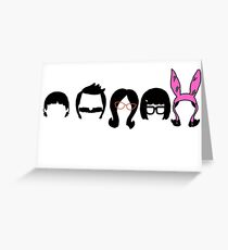Bobs Burgers Belcher Line Up Greeting Card