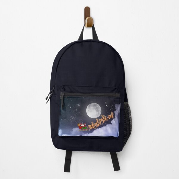 Item preview, Santa Claus on his sleigh in front of the full moon designed and sold by C6S5M.