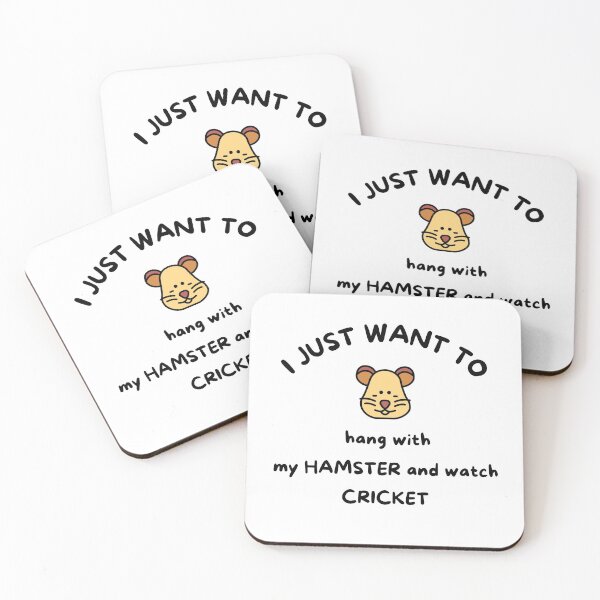 Item preview, I just want to hang with my hamster and watch cricket designed and sold by TheGreenGoat.