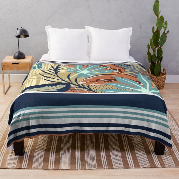 Artikelvorschau, Tropical, Striped Pattern, Boho Wall Art entworfen und verkauft von meggydesigns.