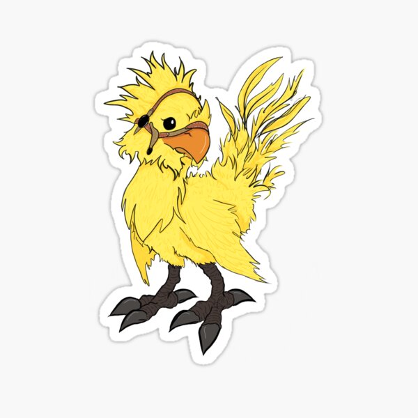 Chocobo Sticker For Sale By Hetasyytti Redbubble