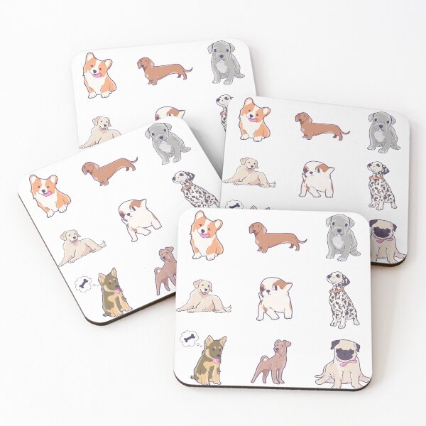 Item preview, Cute Kawaii Cartoon Dogs Sticker Pack For A Dog Person designed and sold by illhustration.