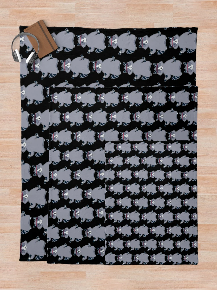 Thumbnail 5 of 6, Throw Blanket, Sport Racoon designed and sold by DavinciStore21.