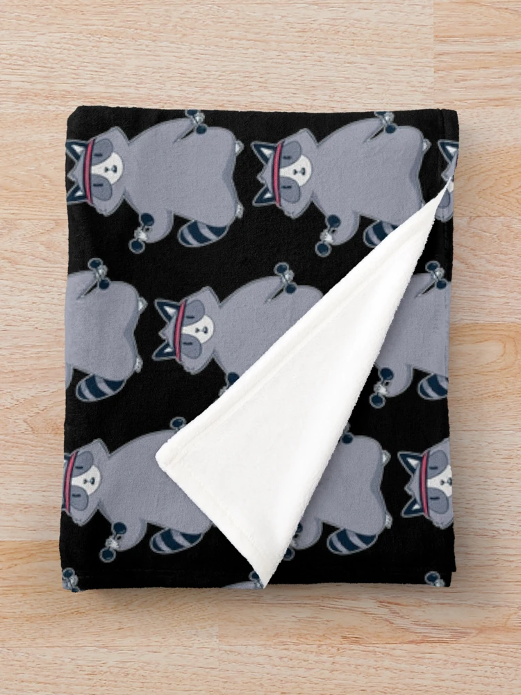 Thumbnail 3 of 6, Throw Blanket, Sport Racoon designed and sold by DavinciStore21.